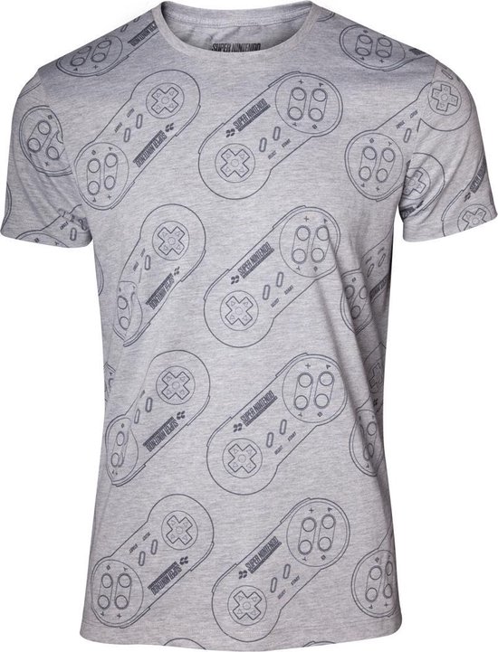 Nintendo - All Over SNES Controller T-shirt - S
