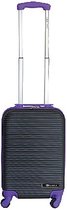 Handbagage Koffer / Trolley (zwart/paars)