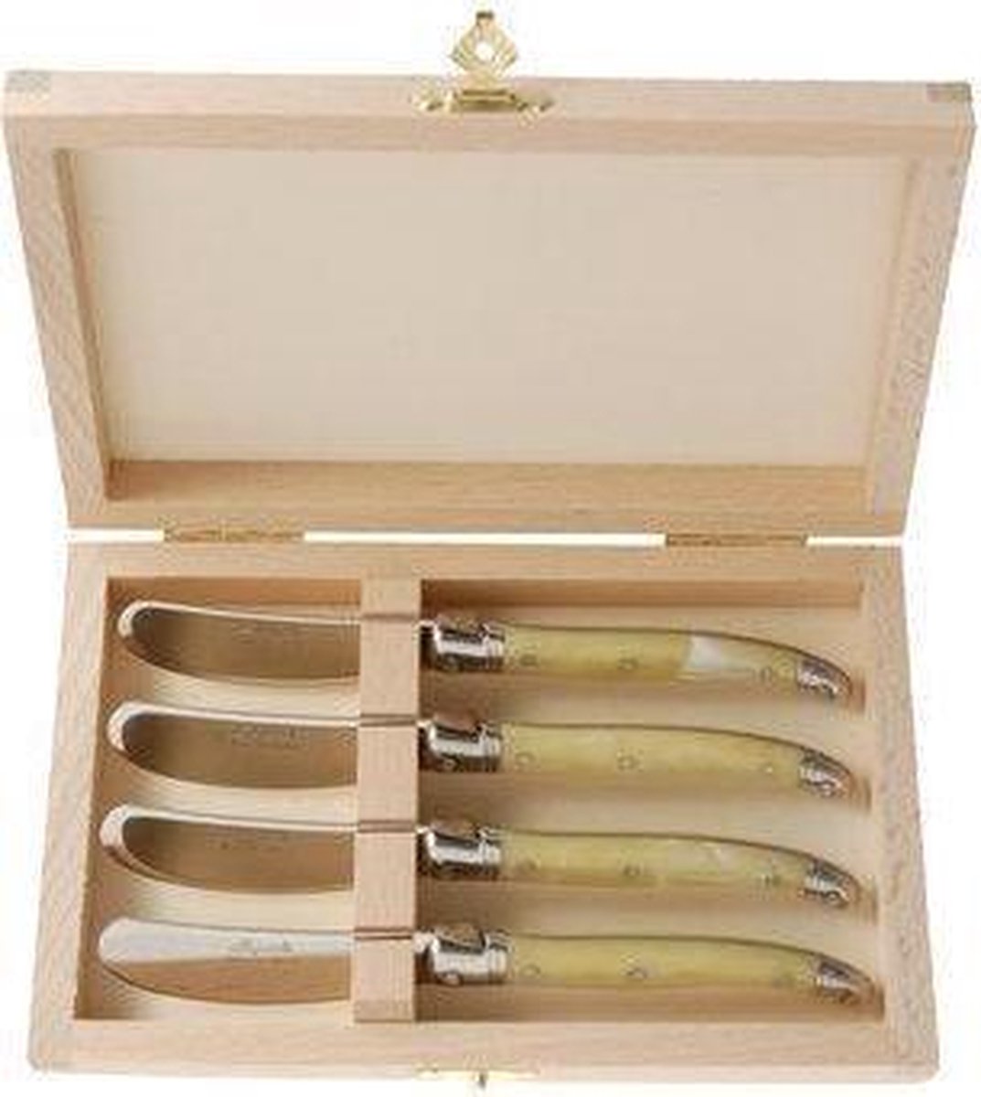 Laguiole Jean Dubost Kaasmesjes 4 stuks Ivoor