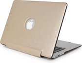 Tablet2you - Apple MacBook Air - hard case - hoes - Zijdelook - Goud - 13.3 - A1466