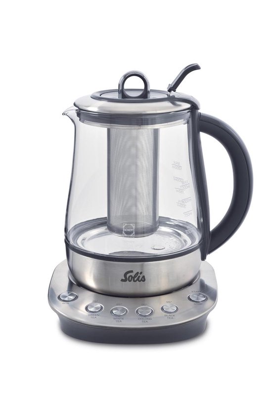 Solis Tea Kettle Classic 5514 Waterkoker Duran glas met RVS Bestel nu!