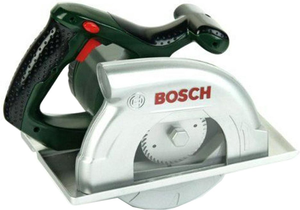 Klein Toys Bosch cirkelzaag - 23x16x14,5 cm - incl. een zaagblad dat ronddraait, licht- en geluidseffecten - groen - Klein