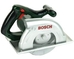 foto van Klein Toys Bosch cirkelzaag - 23x16x14,5 cm - incl. een zaagblad dat ronddraait, licht- en geluidseffecten - groen