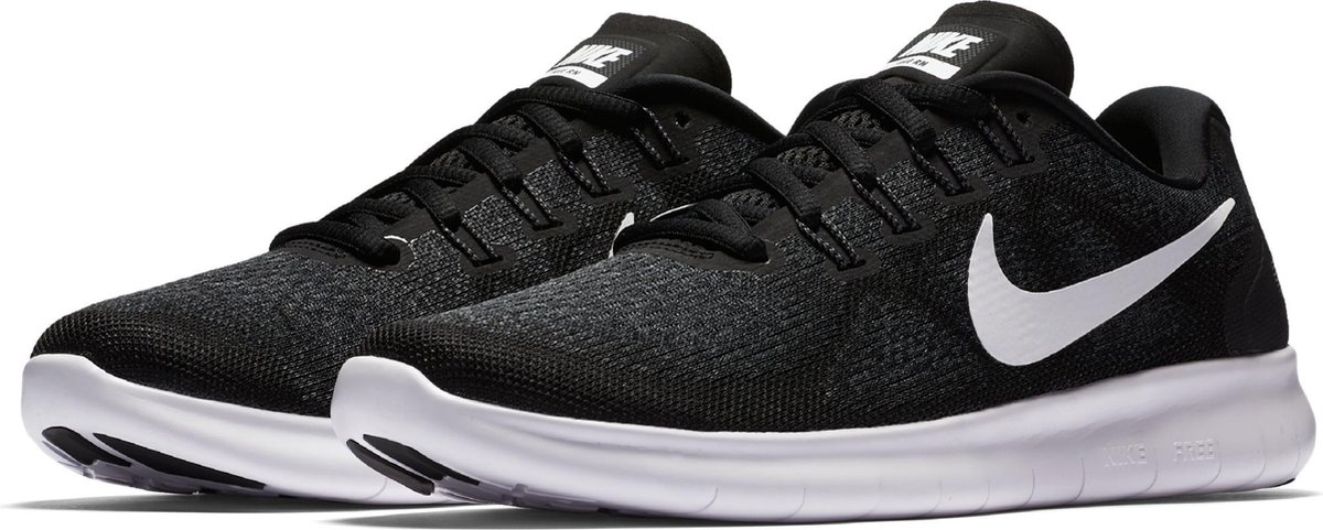 Nike Wmns Free Rn 2017 - Black/White-Dark Grey-Anthracite -  Hardloopschoenen Dames -... | bol