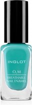 INGLOT O2M Breathable Nail Enamel 687 - Nagellak Blauwgroen