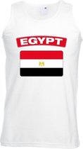 Singlet shirt/ tanktop Egyptische vlag wit heren 2XL