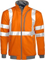 Projob 6103 Sweatshirt Oranje/Grijs maat XL