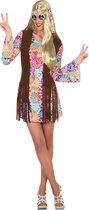 ATOSA ES - Veelkleurige hippie jaren 60 jurk voor vrouwen - M / L