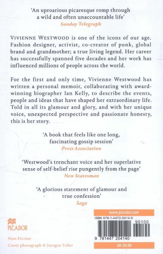 Vivienne Westwood, Vivienne Westwood & Ian Kelly, 9781447254140, Livres