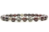 Beaddhism - Armband - Rioja - BT1222.2 - Sterling Zilver - 8 mm - 19 cm