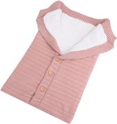 MijnNami Newborn Knit Envelop Slaapzak – Roze - Babyslaapzak