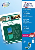 Papier photo laser couleur de Premium Avery Zweckform 120 g / m² A4 (210 × 297 mm) Papier Wit brillant pour imprimante à jet d'encre