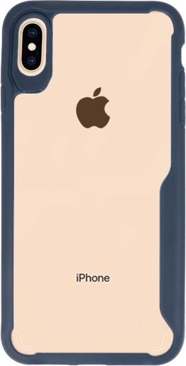 Navy Focus Transparant Hard Cases iPhone XS Max