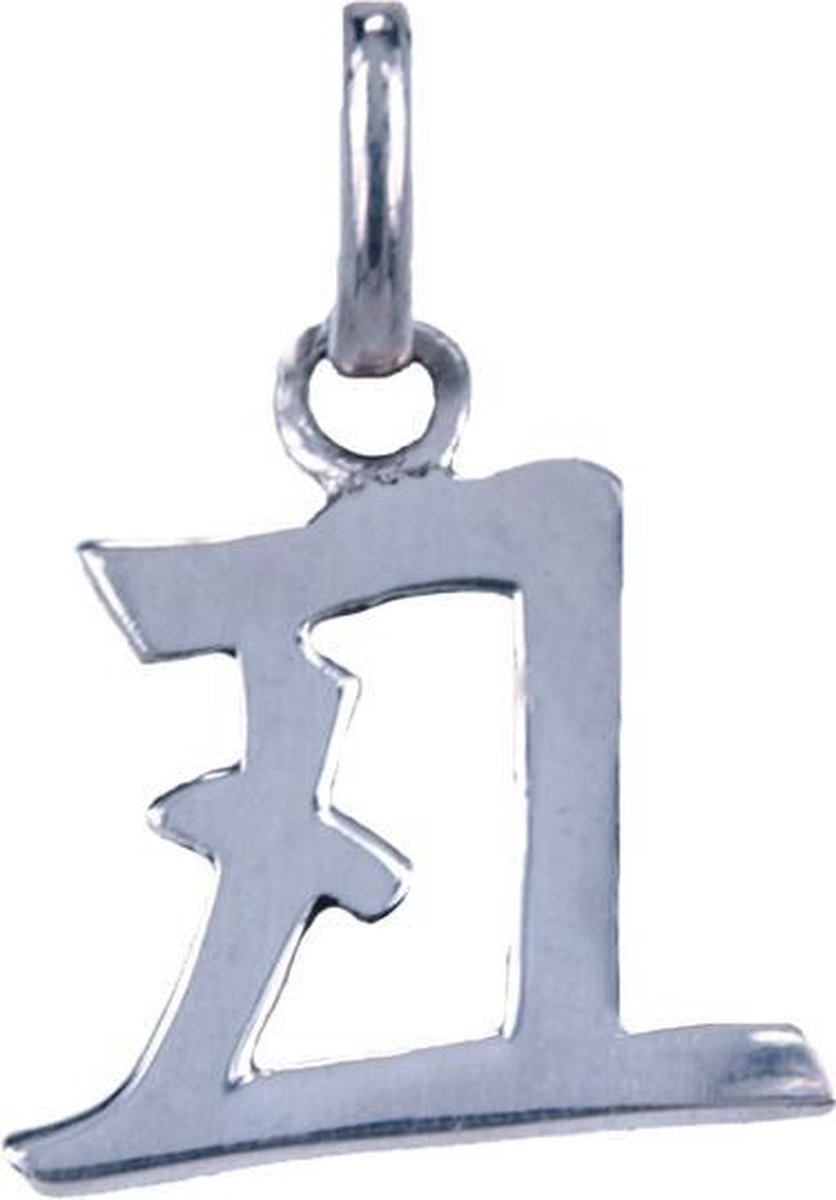 Zilveren Chinese horoscoop Os - Principieel ketting hanger