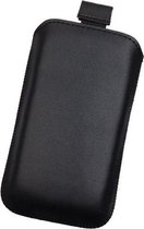 Apple iPhone 6/6S insteekhoesje zwart pouch van echt leer