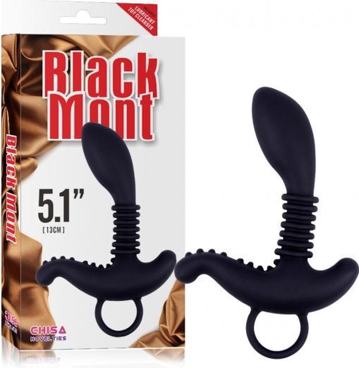 Goedkoopste super flexibele anal plug chisa black mont cn-510737241 booty exciter 5 inch 13 cm
