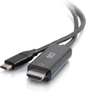 C2G 82382 1.8m USB C HDMI Type A (Standard) Zwart video kabel adapter