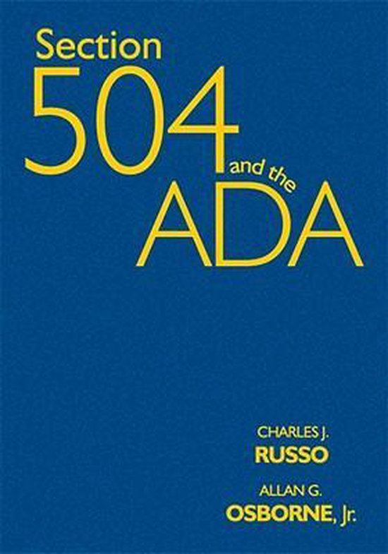 Section 504 and the ADA - cover