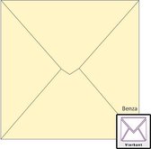 Benza Wenskaart Enveloppen - Vierkant 14 x 14 cm - Ivoor - Crème - 50 stuks