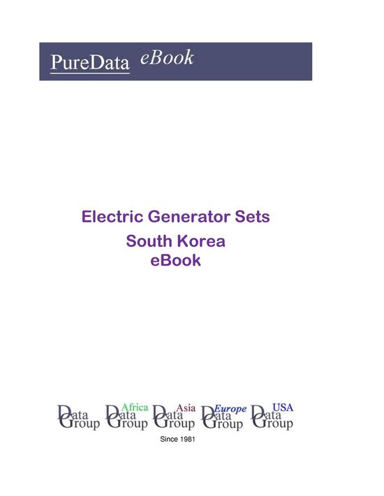 PureData eBook - Electric Generator Sets in South Korea - cover