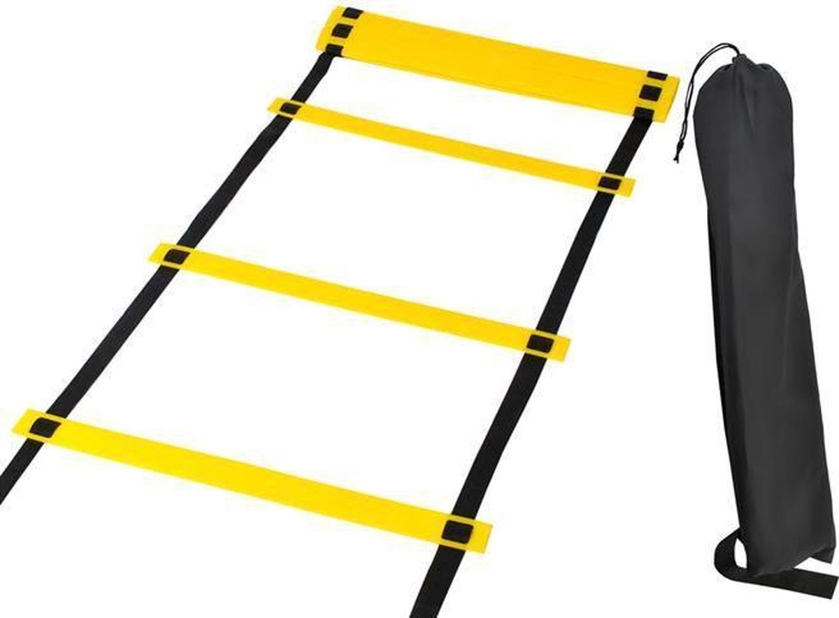 Loopladder Speedladder - Fitness/Voetbal Oefeningen Agility Ladder - Trainingsladder 6 Meter - Merkloos
