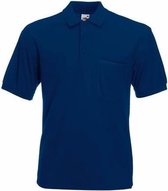 Navy poloshirt korte mouw voor heren M (50)