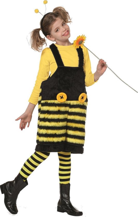 Carnaval Bijen tuinbroek meisje Mac Bee Maat 116 | bol.com
