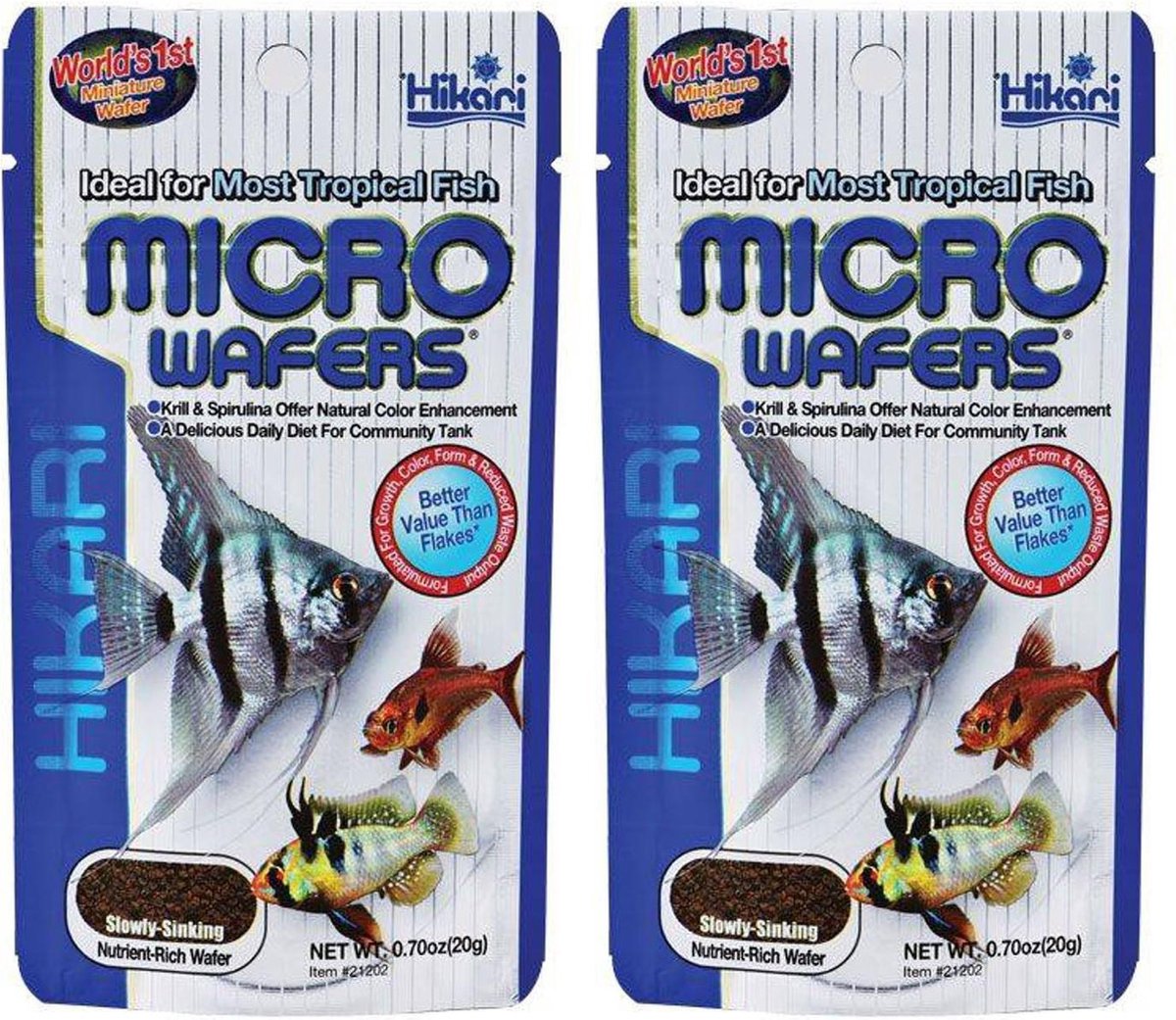 Hikari vissenvoer Micro Wafer 20 g per 2 stuks