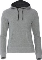 Clique Classic Hoody Ladies Grijs Melange maat M