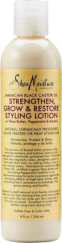Shea Moisture Jamaican Black Castor Oil Strengthen, Grow & Restore Styling Lotion 236 ml | bol.com