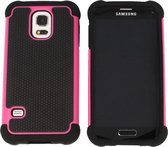 Samsung Galaxy S5 mini G800 Shock Proof Case Zwart Fuchsia