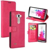 KDS Smooth Wallet case hoesje LG G3 pink
