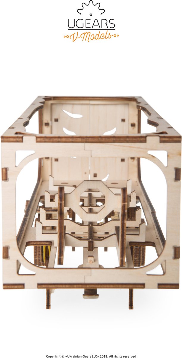 UGEARS Houten 3D Model - Aanhangwagen Voor Heavy Truck — afbeelding 2