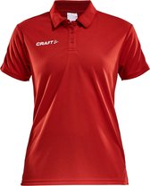 Craft Progress Polo Pique dames Sportpolo - Maat XL  - Vrouwen - rood/wit