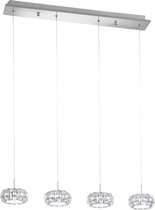 EGLO Corliano hangende plafondverlichting Flexibele montage Chroom, Transparant