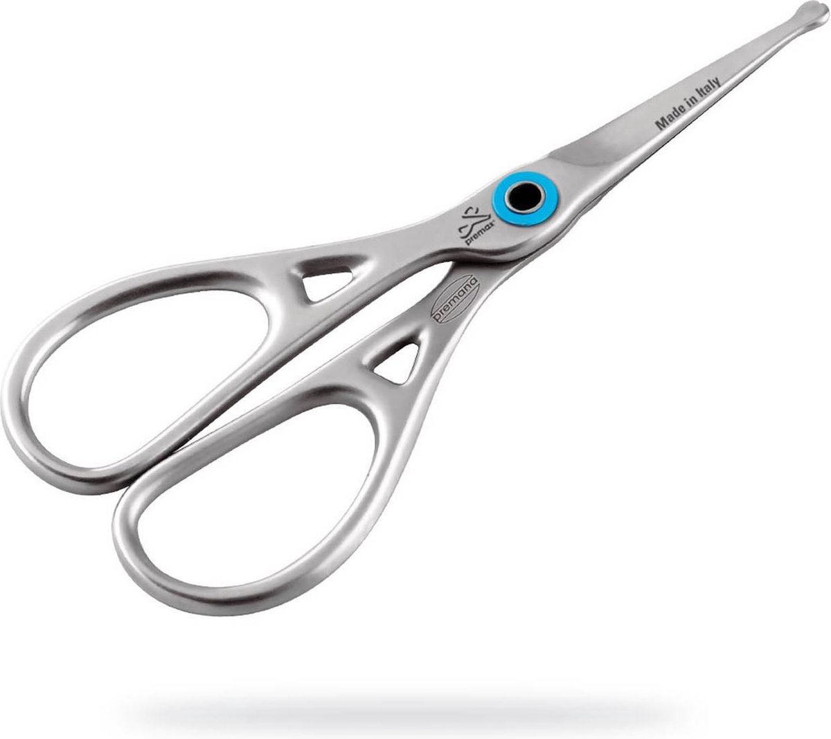 Premax Ring Lock Neus & Oorhaarschaartje -recht -RVS- 10,5 cm Blauw
