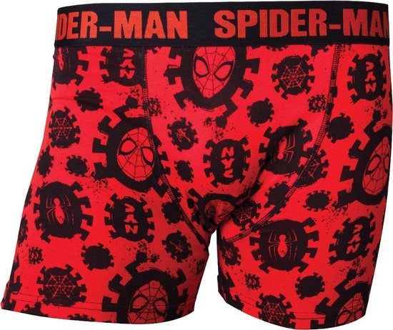 Marvel - Spider-Man heren boxershorts rood - L