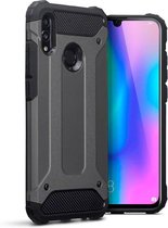 Honor 10 Lite hoesje - CaseBoutique - Grijs - Kunststof