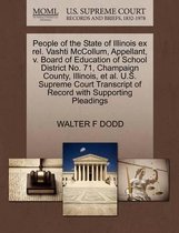 People of the State of Illinois Ex Rel. Vashti McCollum, Appellant, V. Board of Education of School District No. 71, Champaign County, Illinois, et al. U.S. Supreme Court Transcrip