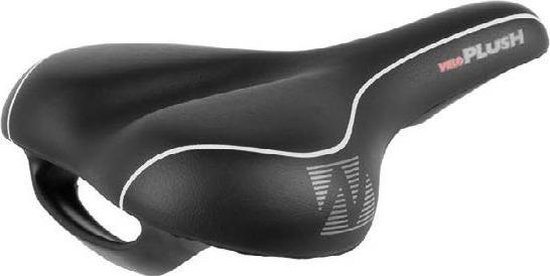 Velo Zadel Plush Deep Channel, zwart, 262 x 165 mm, 250175