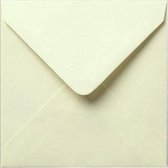 Luxe Vierkante enveloppen - 50 stuks - Créme / Ivoor  - 16x16 cm - 100grms - 160x160 mm