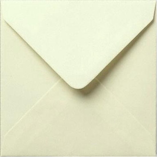 Luxe Vierkante enveloppen - 50 stuks - Créme / Ivoor - 16x16 cm - 100grms -  160x160 mm | bol