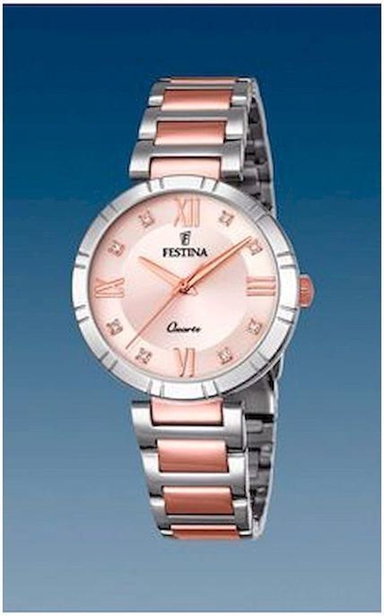 Festina F16937-E Mademoiselle - polshorloge - Staal - Bi color - Ø 32,5mm