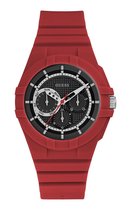 GUESS Watches Retro Watch W0942L4 - Horloge - Unisex - rood - Ø 41 mm