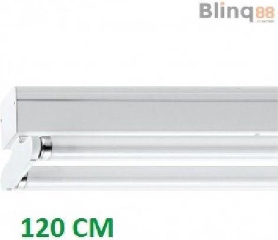 College Vervormen Schuine streep Dubbel LED TL Armatuur 120cm IP22 | bol.com