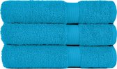 Handdoek 50x100 cm Luxor Uni Topkwaliteit Turquoise col 315  - 4 stuks