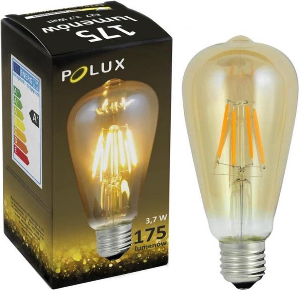 Retro Filament LED-lamp E27 4 watt 320 lumen 2200 kelvin | bol.com