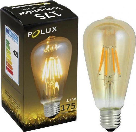 Valkuilen Uittrekken schuld Retro Filament LED-lamp E27 4 watt 320 lumen 2200 kelvin | bol.com