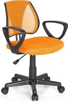 Kiddy CDC - Chaise de bureau - Chaise de bureau enfant - Tissu résille - Orange - HJH OFFICE