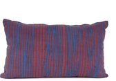 Pt Sierkussen Oblique Lines - Burgundy Red